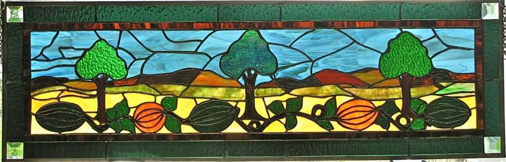 Landscape_With melons and trees