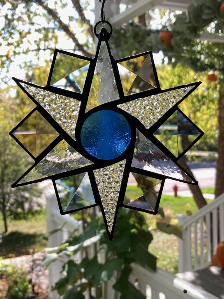 Blue Center Starburst